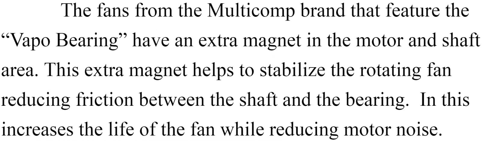 מאווררים לאלקטרוניקה מולטיקומפ MULTICOMP 3VDC